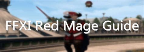 ffxi red mage leveling guide.